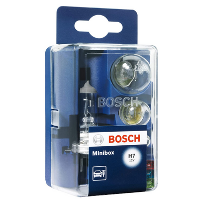 KIT MINI BOX CONTIENE H7 P21W + R5W + T4W + FUSIBLE 1X10A 1X15A 1X20A