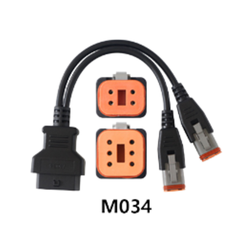 CABLE OBD MOTOCICLETA HARLEY DAVIDSON -4+6 MS80 STD/BASIC, MS70, MS50 STD/BASIC