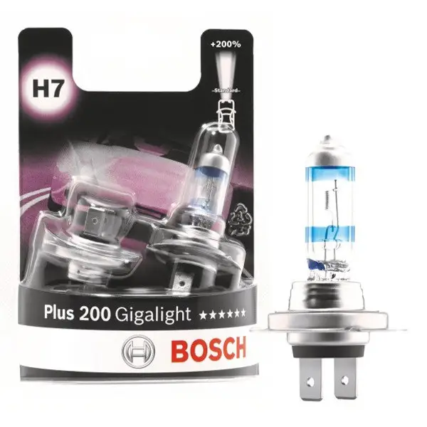 [CB1987301436] BOMBILLO HALOGENO GIGALIGHT H7 PX26D 12V 55W 200% MAS DE LUZ