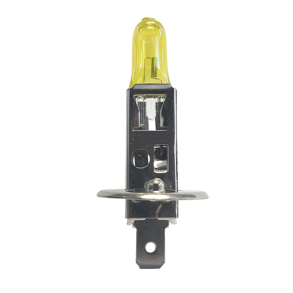 BOMBILLO HALOGENO H1 P14.5S 12V FARO AMARILLO CAJA X UNIDAD