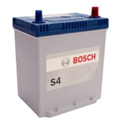 BATERIA BOSCH MEGA POWER 550 AMP- 35 Ah CAJA NS40D (550-MP-NS40-D; CON PESTAÑA HD; BORNE DELGADO) BATERIA BOSCH S4 L 18,7 AN 12,7 AL 22,3 CM