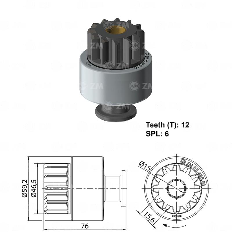 BENDIX VOLKSWAGEN TITANIC INTERNATIONAL PIÑ 46.3 12D