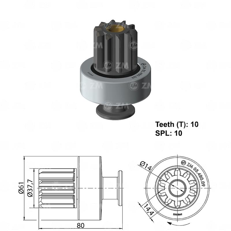 BENDIX VOLKSWAGEN MWM LUCAS INDIEL 10D