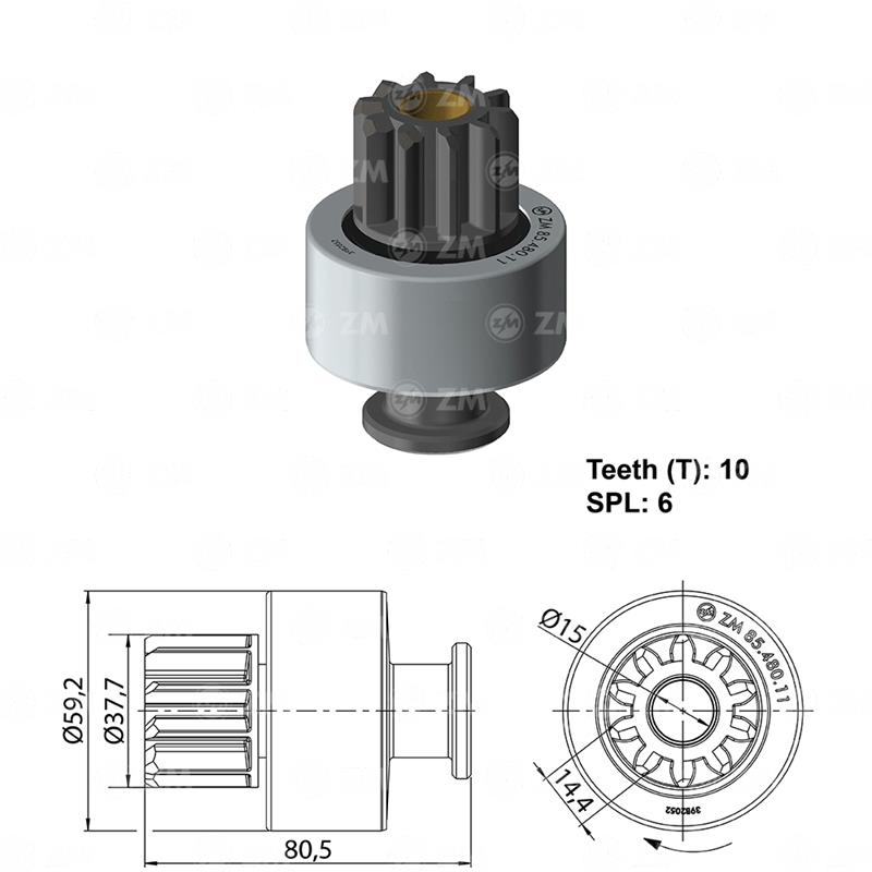 [858548011] BENDIX VOLKSWAGEN TRUCK MWM BUS 16210 17210 17220 VOLVO VM17 VM23 T-10 TIPO LUCAS