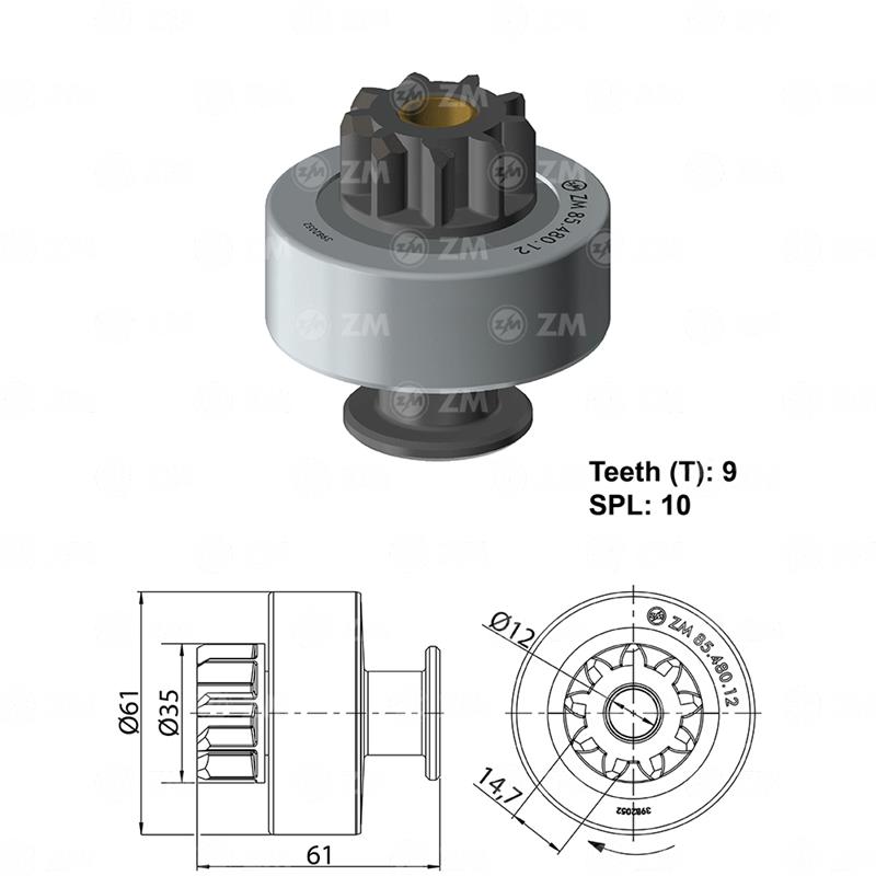 BENDIX CHEVROLET SILVERADO AGRALE MWM LUCAS PÑ35.5MM 9D