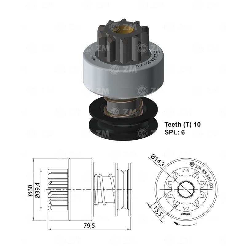 BENDIX FORD 5000 WAPSA 10D