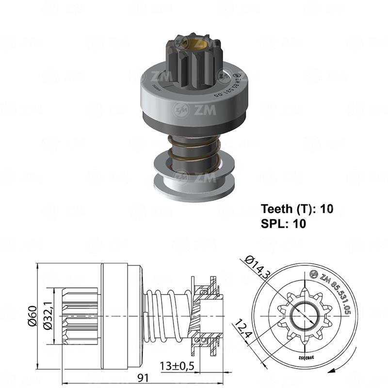 BENDIX TRACTORES JOHN DEERE M N 10D