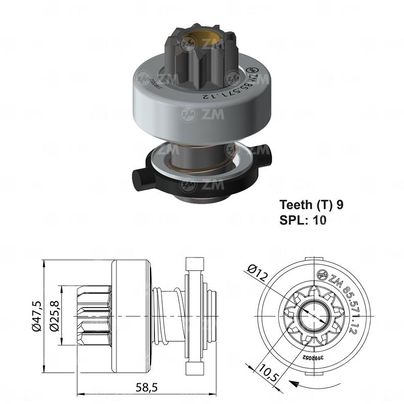 BENDIX CHEVROLET CORSA 1.3 1.4 RENAULT CLIO 9D