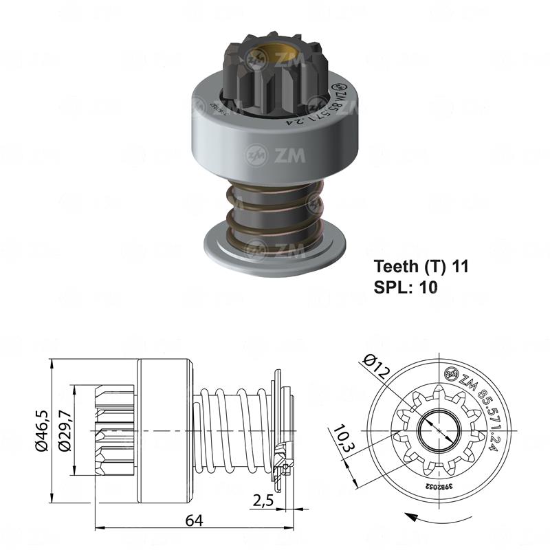 BENDIX FIAT 147 PREMIO UNO Y LADA 11D