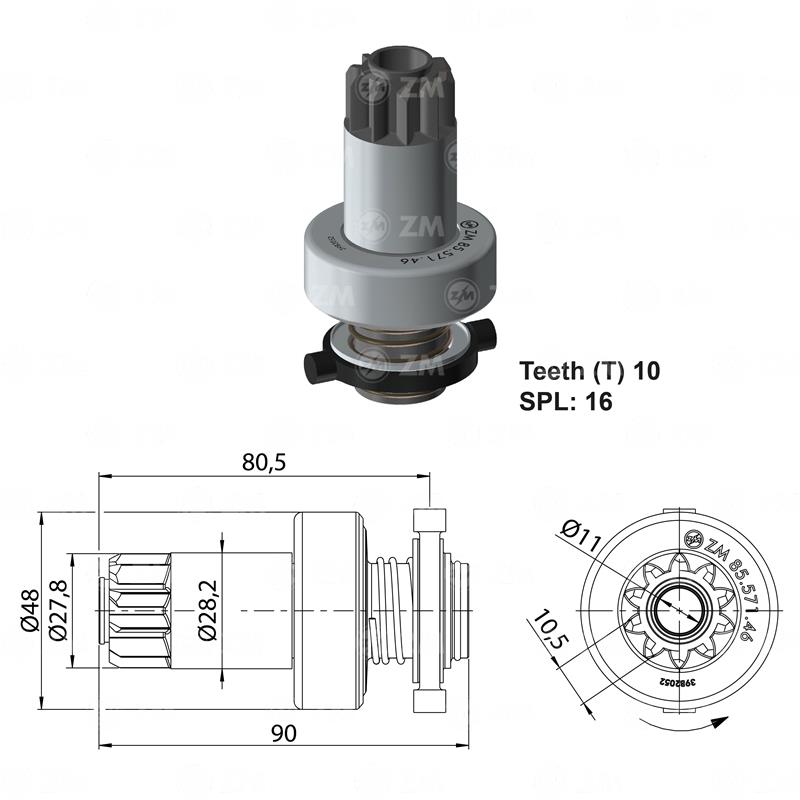 BENDIX VOLKSWAGEN GOL 2.0 BOSCH IZQ 10D