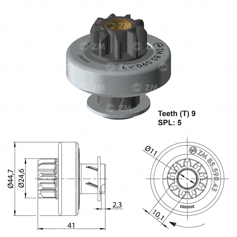 BENDIX FORD FIESTA M.N. ARRQ VALEO 9D