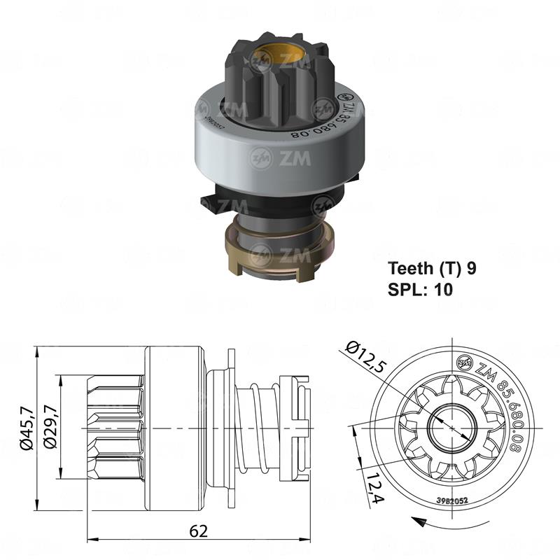 [858568008] BENDIX CHEVROLET LUV 1600 NISSAN DATSUN HITACHI 9D