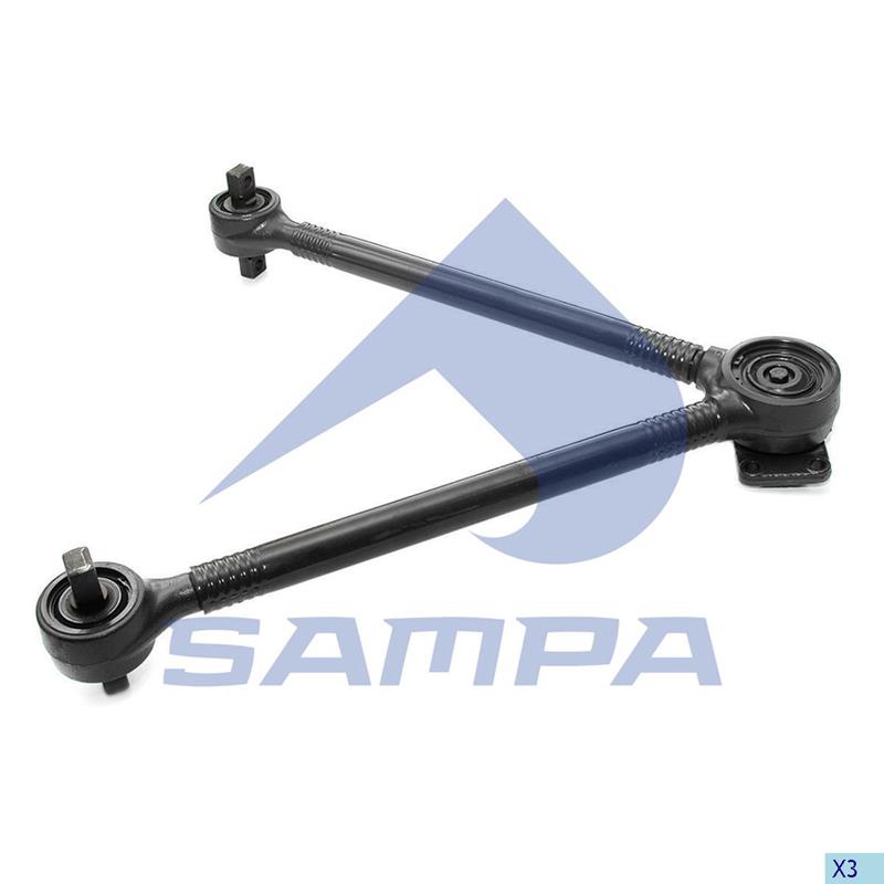 BARRA REACCION EN V EJE RUEDA TRASERA VOLVO BUS B12 L: 760 MM.. OEM 70376894