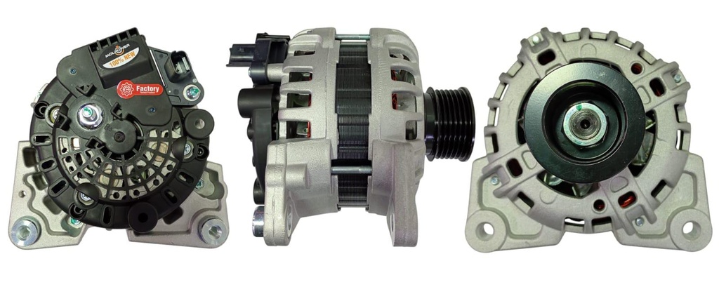 ALTERNADOR RENAULT DUSTER LOGAN SANDERO 12V 120AMP 2 TORNILLOS PASADORES  (MESITA) 2PINES P: 6PK T:BOSCH V:INT(GA984)