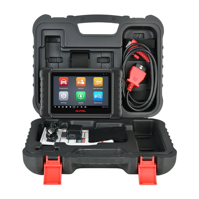 MX808S DE AUTEL | ESCANER TABLET 7" CABLEADA OBDII MULTIMARCA MULTISISTEMA FUN SERVICIO 12V GAS DIESEL