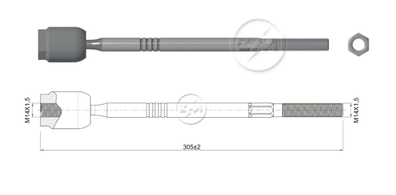 [51ZM-17012040] TERMINAL AXIAL DODGE NEON