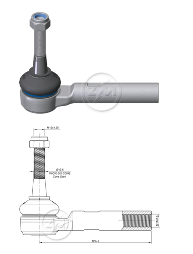 [51ZM-27011030] TERMINAL EXTERNA DODGE JOURNEY JEEP COMPASS
