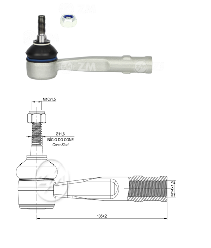 [51ZM-27011109] TERMINAL EXTERNA IZQ JEEP COMPASS