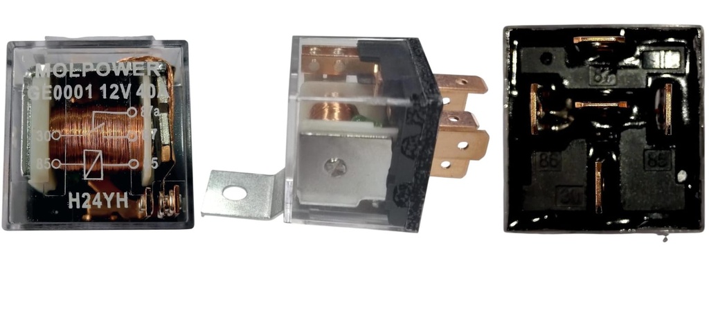 [55GE0001] RELE 5P 12V 40AMP UNIVERSAL CONMUTABLE 0986AH0237 VEHICULO 