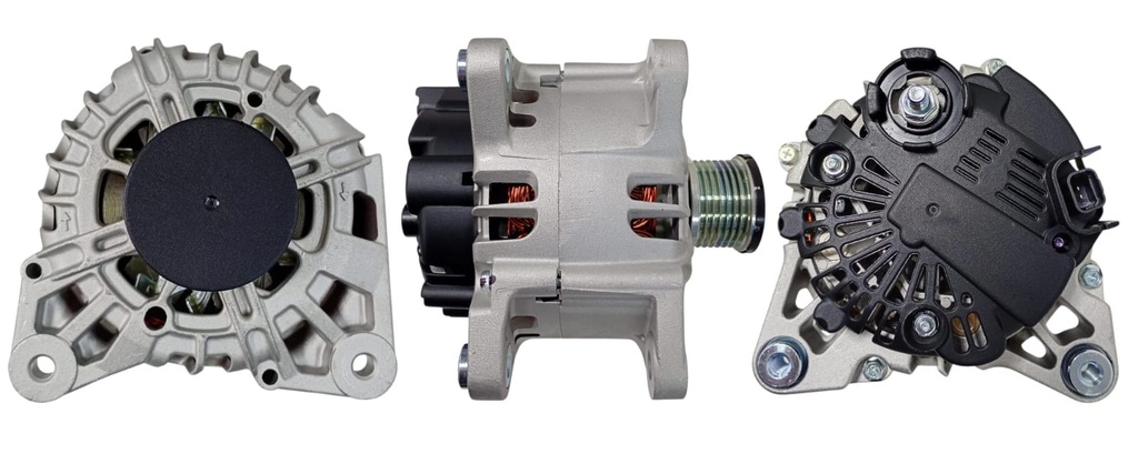 ALTERNADOR RENAULT DUSTER 1.6 LOGAN SKODA 12V 150AMP 2 TORNILLOS PASADORES (MESITA) 2PINES P: 5PK T:VALEO V:INT