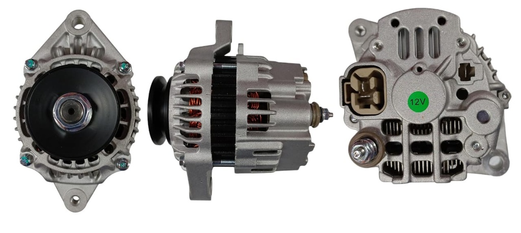 ALTERNADOR MONTACARGAS YALE MONTERO MITSUBISHI ADAPTACIONES 12V 50AMP 2PINES P: 1V T:MITSUBISHI V:INT