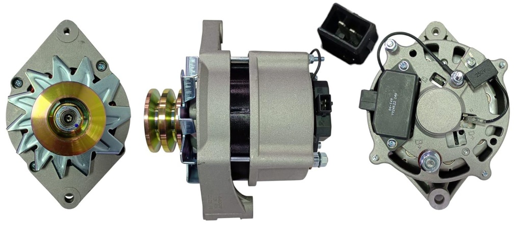 [440-120-484-049] ALTERNADOR RENAULT 9 INYECCION THERMOKING YANMAR LUV 2300 12V 90AMP 2 PIN SIN POLEA OD86 T:BOSCH V