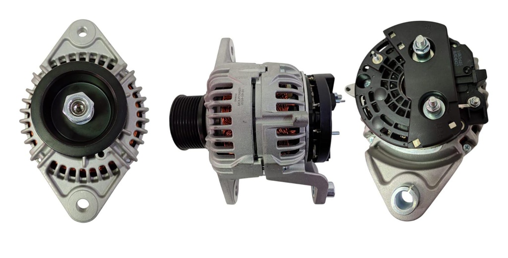 [848600313] ALTERNADOR CASE NEW HOLLAND 12V 200 AMP TIPO BOSCH 9PK EJE 17 D+ 0124625228