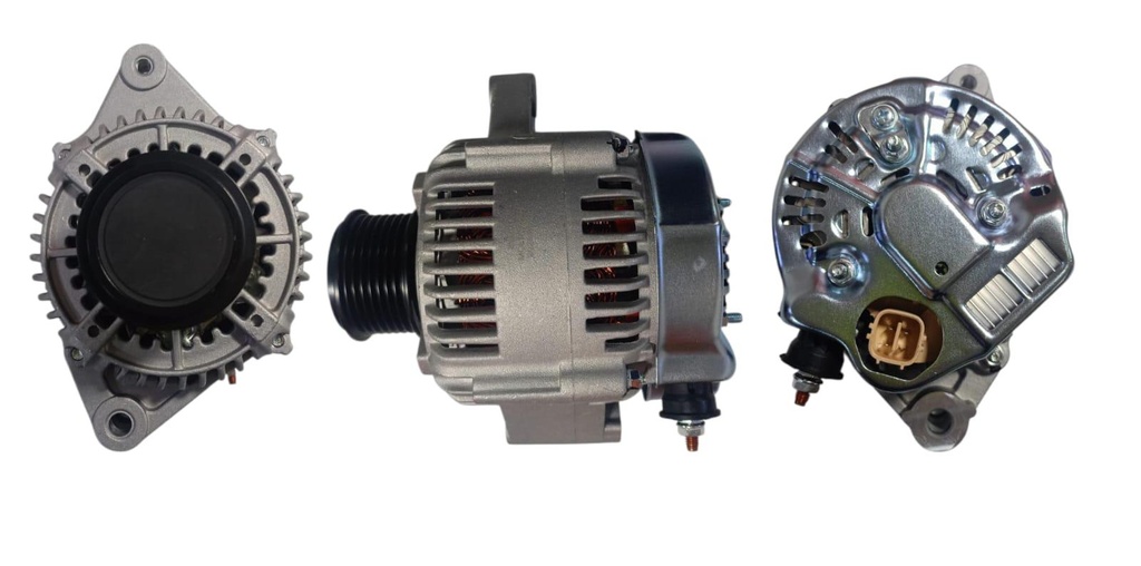 [8427060-0L022] ALTERNADOR TOYOTA HILUX 2.5 01-15 LANDCRUISER PRADO 3.0 02-09 VIGO 2.5 06-12 12V 90AMP SPOOL 4PINES P:7PK T:NIPONDENSO V:INT(GA142)