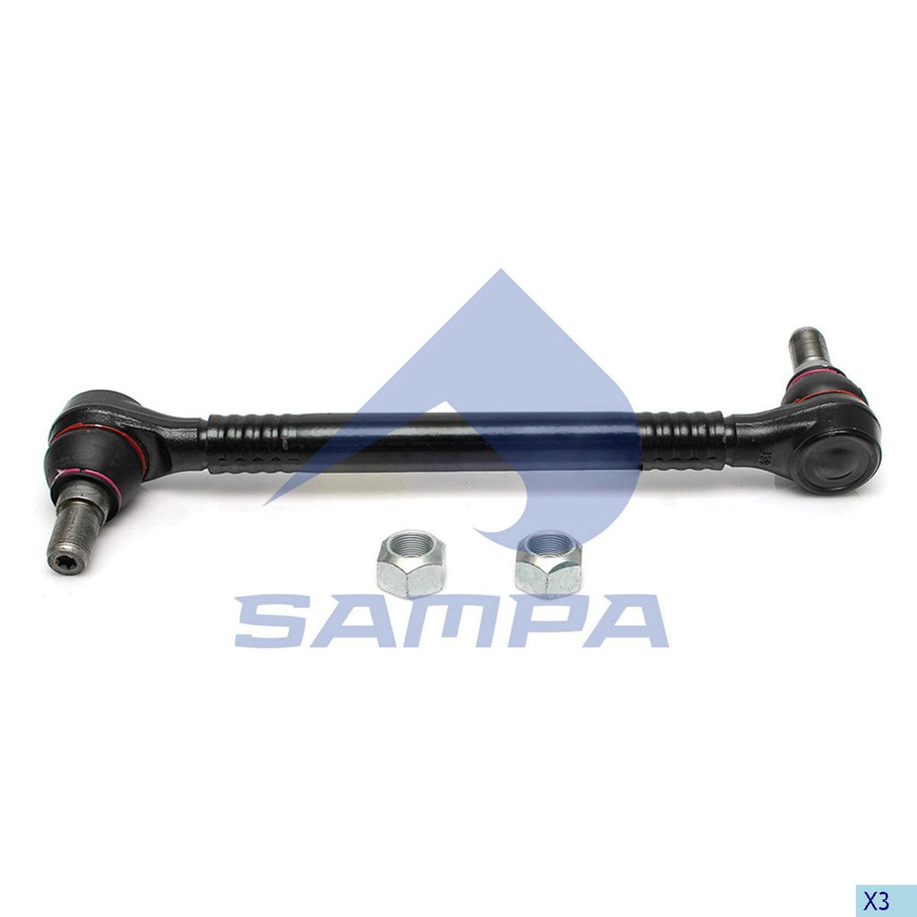 TIRANTE BARRA ESTABILIZADORA VOLVO CAMION FH FL FM L: 435MM OEM 21287061