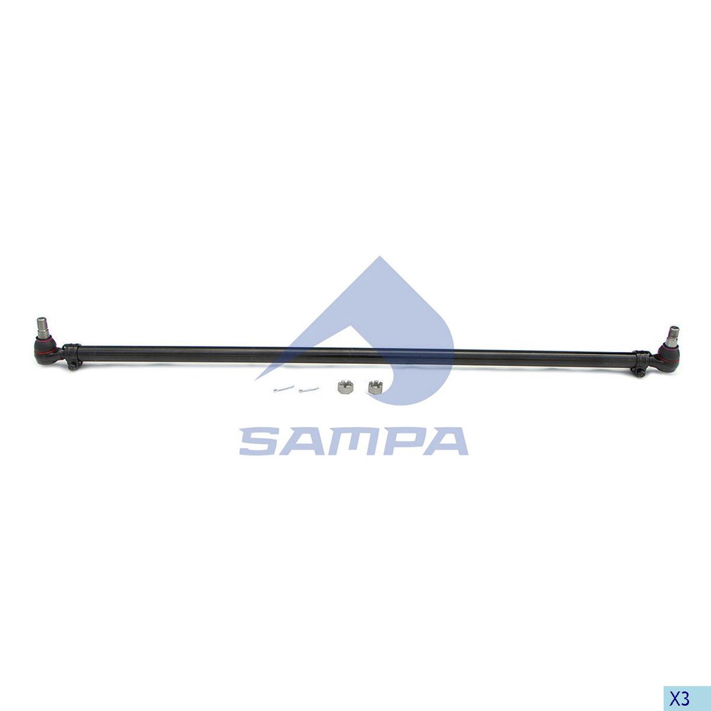 BARRA TRANSVERSAL DIRECCION VOLVO CAMION FH L: 1669 MM OEM 21262030
