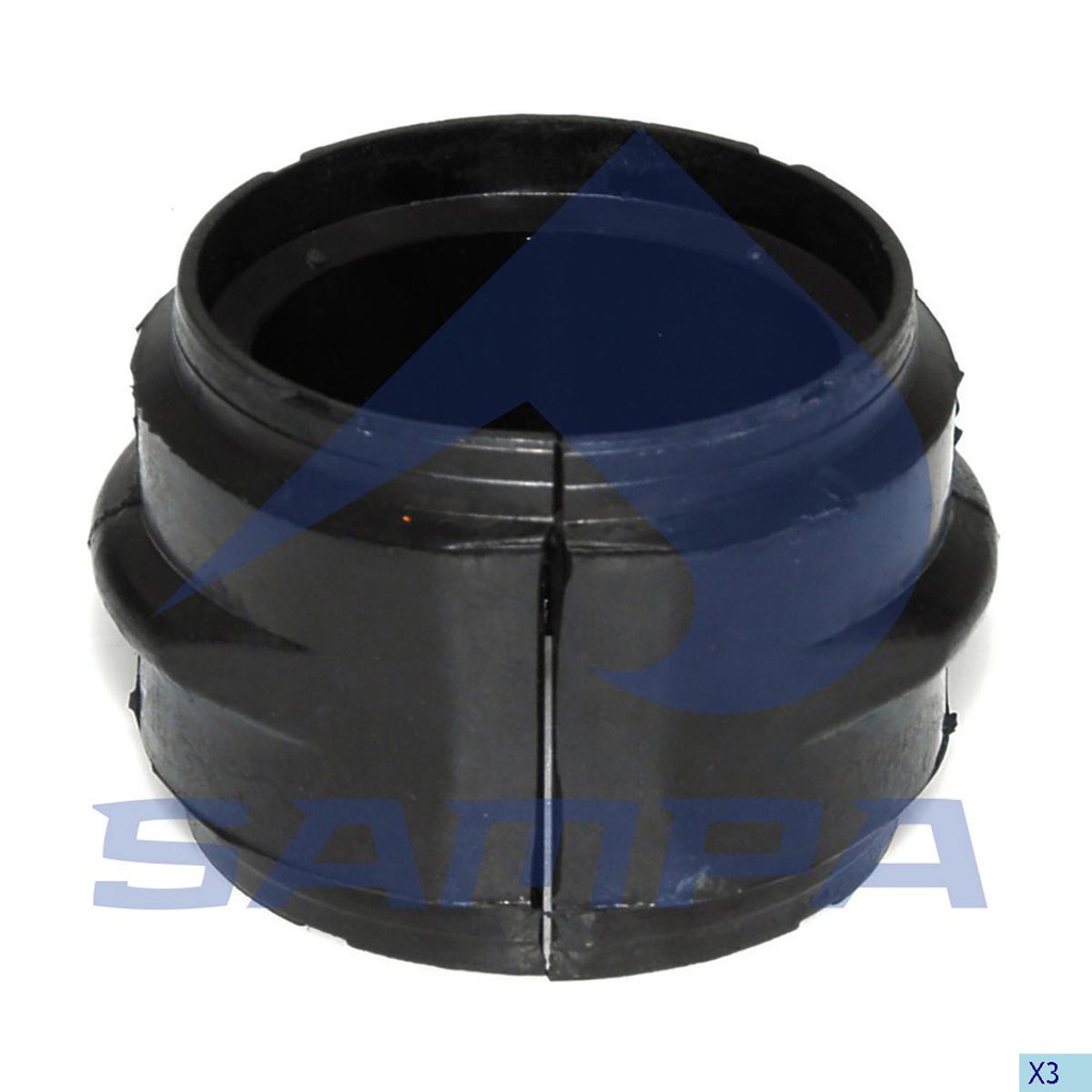 BUJE CAUCHO BARRA ESTABILIZADORA MERCEDES CAMION ACTROS - ATEGO - AXOR 58 X 75 X 56 MM OEM A0003264481