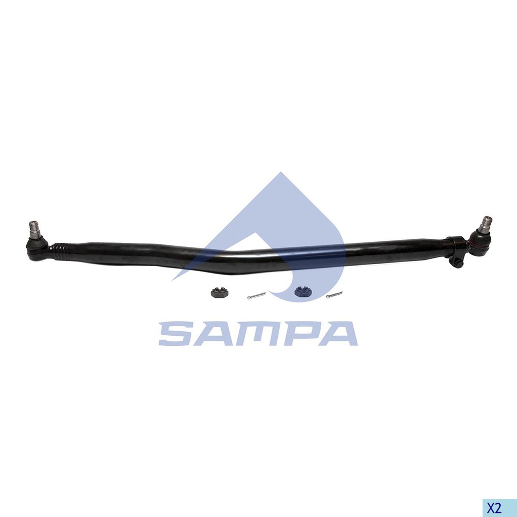 BARRA CORTA DE DIRECCION SCANIA BUS SERIE F K L: 1272MM OEM 2412626
