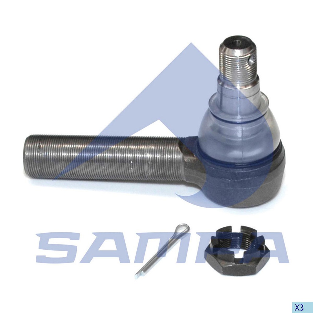 ROTULA DIRECCION MERCEDES, SCANIA, MAN, RENAULT, C: 30 MM, M30 X 1, 5R, LTH1: 107 MM, M24 X 1, 5, L: 140 MM