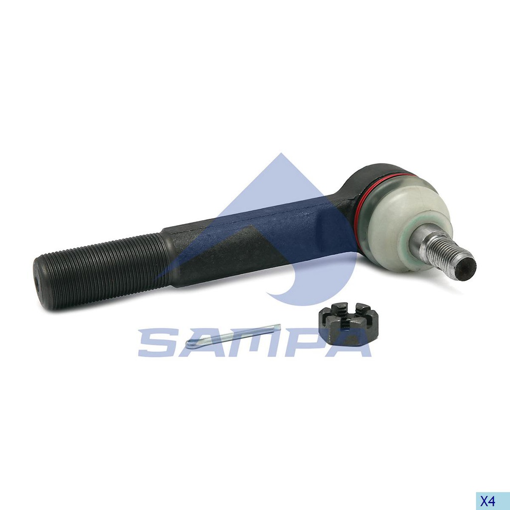 ROTULA DIRECCION DERECHA MERCEDES BUS D: M24 X 1, 5, L: 160 MM OEM A0013300735