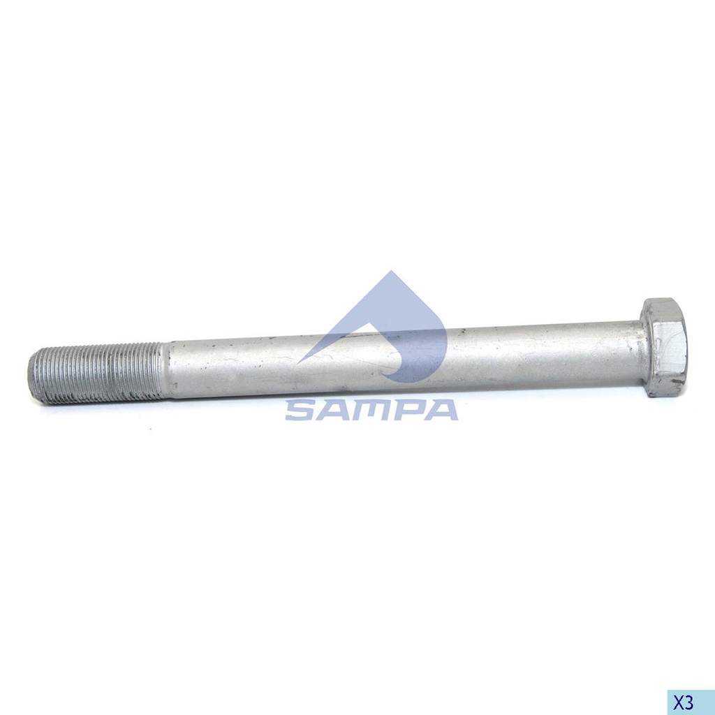 TORNILLO SILLIN 1*10.5" - 30550008 SIN TUERCA
