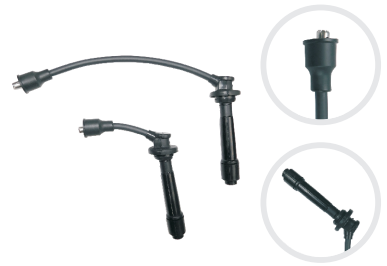 [833000668] CABLE ENCENDIDO CHEVROLET JIMMY 1.6L 16V 98-02 ESTEEM 1.6L 16V 00-03  2 CABLES  