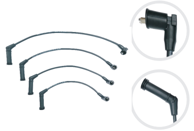 [833000703] CABLE ENCENDIDO HYUNDAI ATOS - SANTRO 4 CABLES  2002 - 2012  1.0L - 1.1L  12V