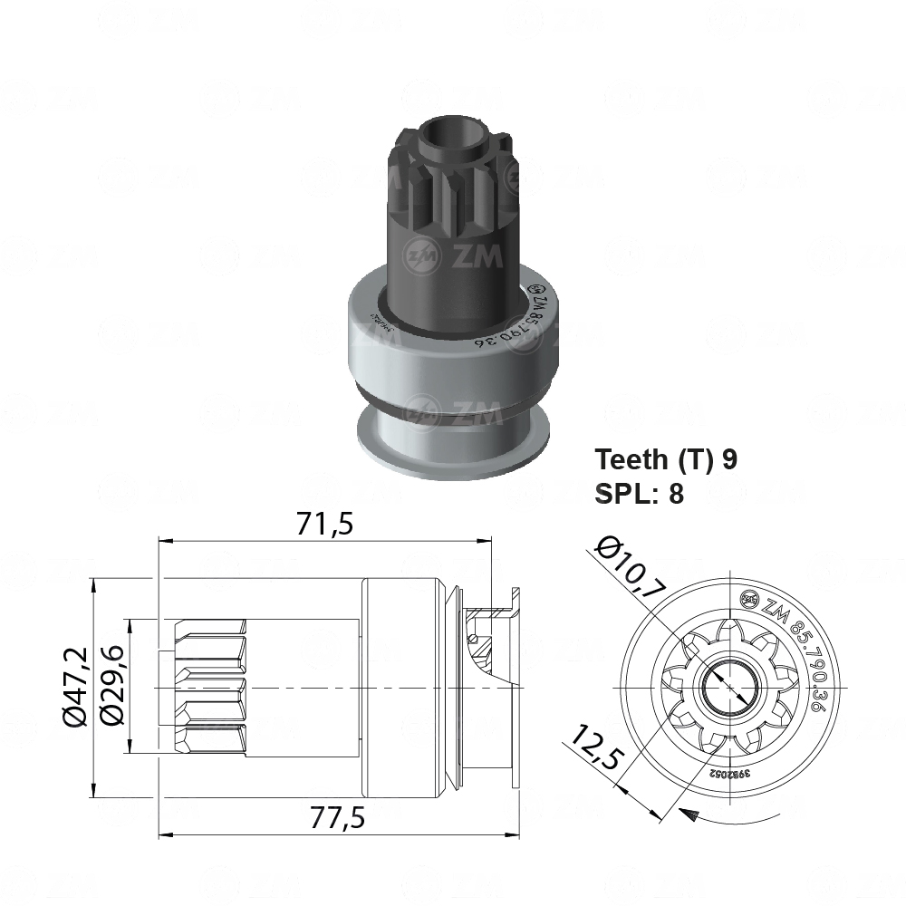 BENDIX NISSAN (MITSUBISHI) 9D