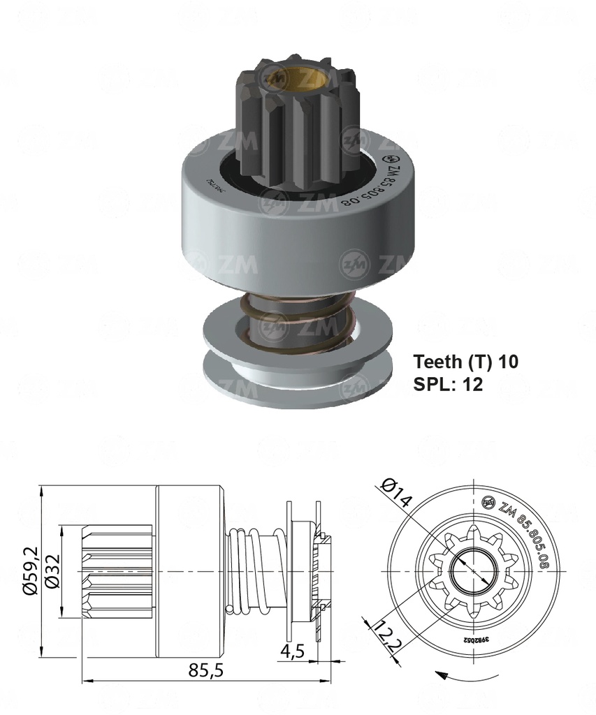 BENDIX DODGE RAM FORD 7000 DELGADO 10D