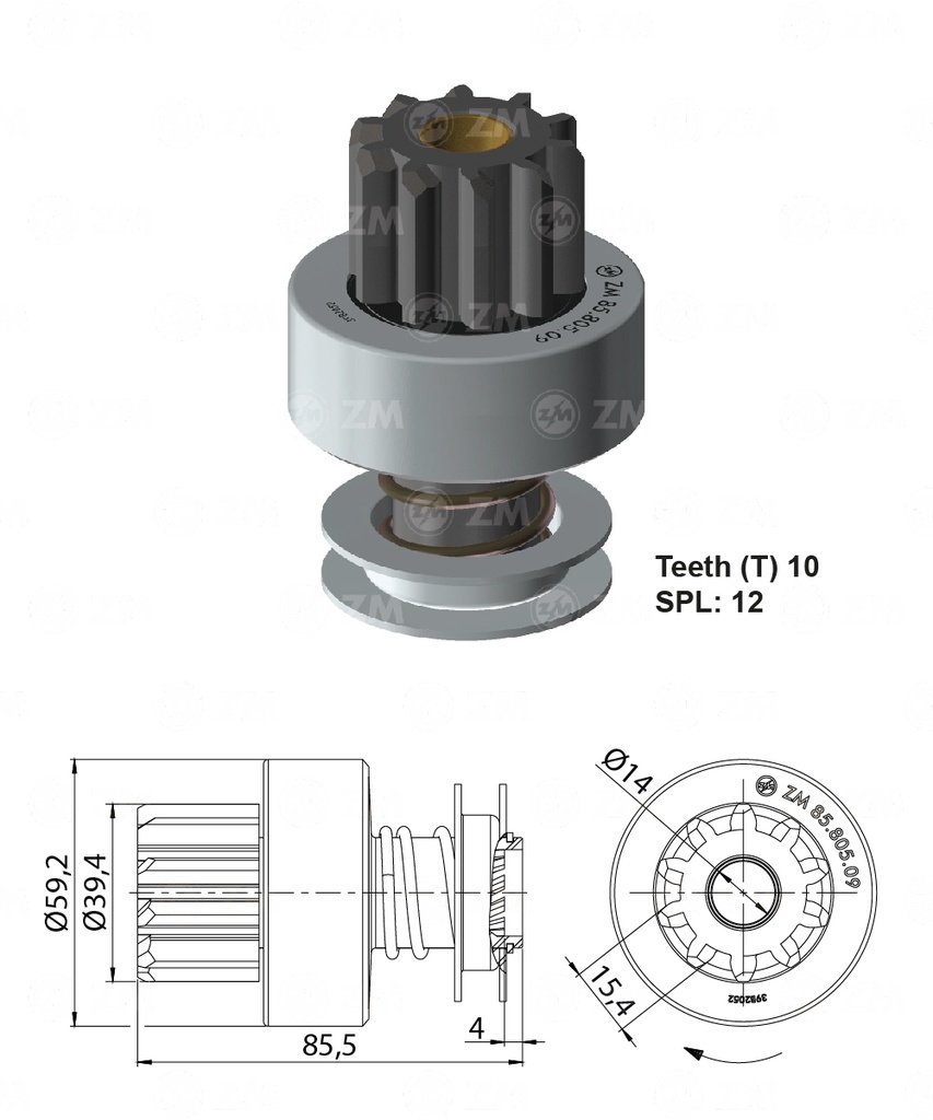 BENDIX RELACIONADO 28 MT 10D