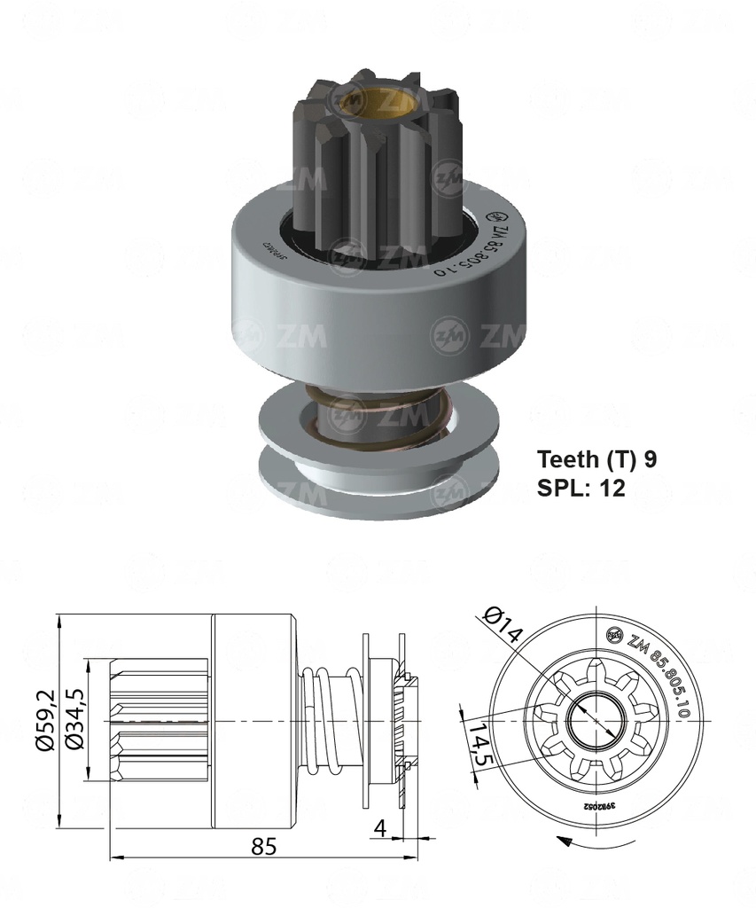 BENDIX HUMMER RETRO ESCAVADORA DELCO 9D