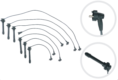 [837001606] CABLE ENCENDIDO TOYOTA LAND CRUISER LX 1FZFE - BURBUJA 1995-2004 4.5L 24V