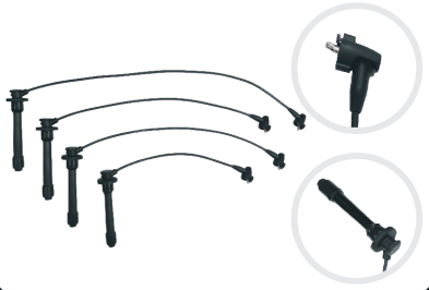 [837001614] CABLE ENCENDIDO TOYOTA PRADO GX 1999-2007 2.7L 16V, PRADO SUMO 2002-2009 2.7L 16V