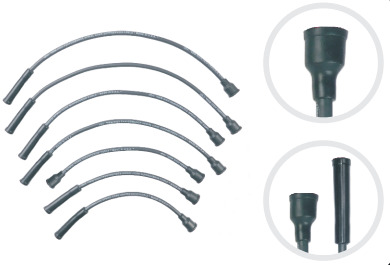 CABLE ENCENDIDO WILLYS MOTOR 220 - 230 6CIL 1955-1964 12V