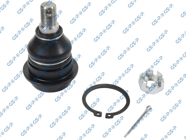 [71S080097] ROTULA INFERIOR HYUNDAI H100 PORTER 2.5 1994-2004 MITSUBISHI L300 2.0 2.5 2003-2009 PANEL (TRAE ANILLO DE RETENCION DE OJO-TUERCA-PIN PASADOR)