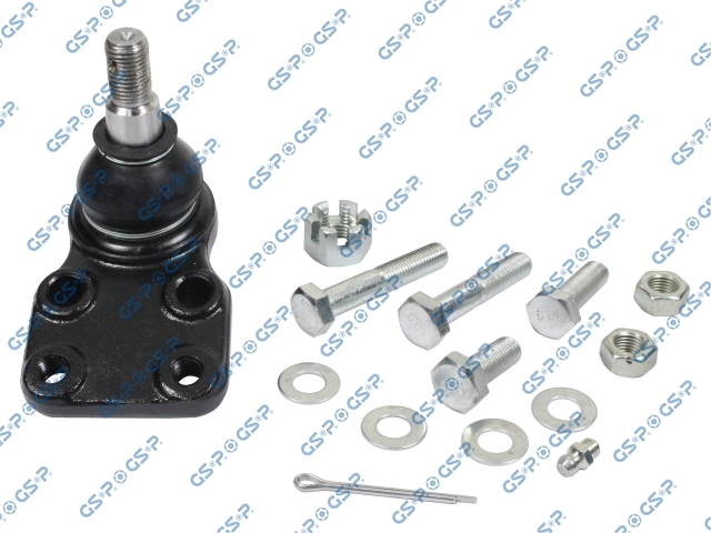 [71S080099] ROTULA INFERIOR CHEVROLET LUV 1.6 1977-1989 4X2 (TRAE 4 TORNILLOS-2 TUERCAS SEG-TUERCA PIN-4 ARANDELAS-PIN PASADOR-GRASERA)