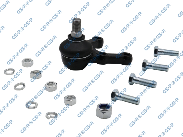 [71S080150] ROTULA INFERIOR MITSUBISHI MONTERO 2.6 1982-1988 4X4 JAPONES MONTERO 2.6 1989-1994 4X4 NACIONAL L200 2.0 1986-1998 (TRAE 4 TORNILLOS-4 TUERCAS-4 GUASAS-TUERCA-PIN PASADOR)