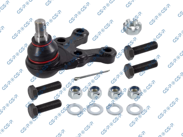[71S080151] ROTULA INFERIOR DER MITSUBISHI L200 2.5 1996-2007 NATIVA 3.0 V6 1997-2010 PAJERO 3.0 V6 1998-2008 (TRAE 4 TORNILLOS-4 TUERCAS SEG-4 ARANDELAS-TUERCA PINAR-PIN PASADOR)