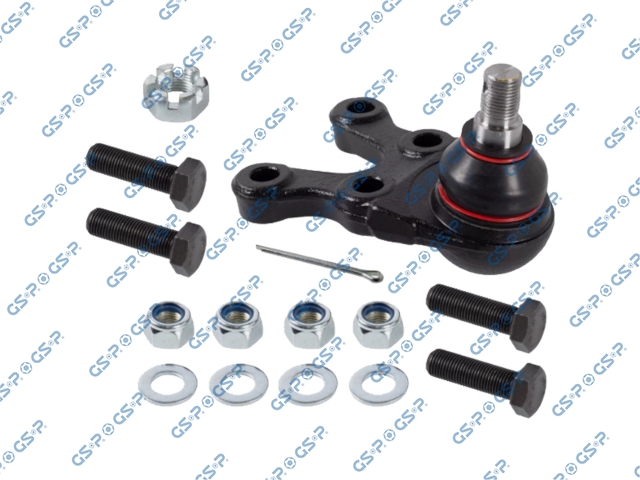 [71S080152] ROTULA INFERIOR IZQ MITSUBISHI L200 2.5 1996-2007 NATIVA 3.0 V6 1997-2010 PAJERO 3.0 V6 1998-2008 (TRAE 4 TORNILLOS-4 TUERCAS SEG-4 ARANDELAS-TUERCA PINAR-PIN PASADOR)