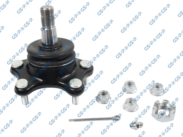 ROTULA SUPERIOR TOYOTA HILUX 2.4 22R 1990-2005 4X4 (TRAE 4 TUERCAS-PIN PASADOR-TUERCA DE PINAR-GRASERA)